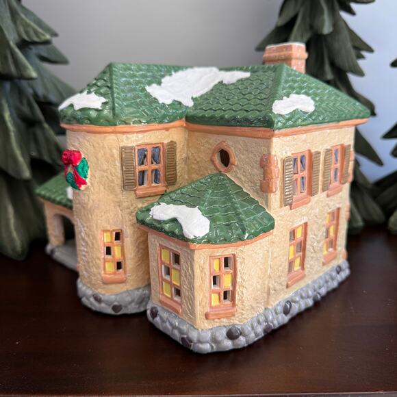 1988 Vintage Snow Village Department 56: “Palos Verdes”, Retired in 1990 - Picture 3 of 10